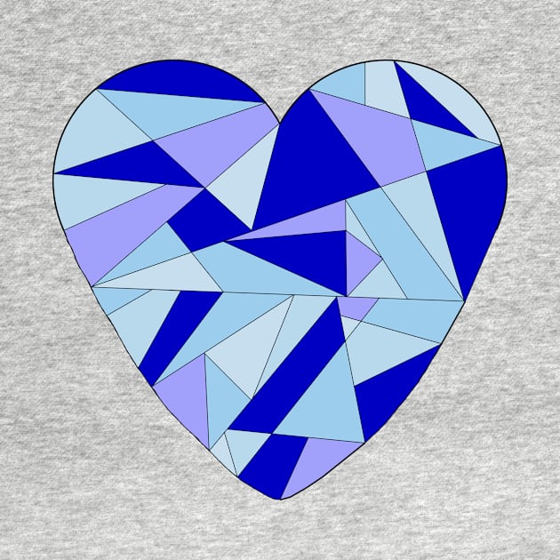 Blue Fractured Heart by DavidASmith